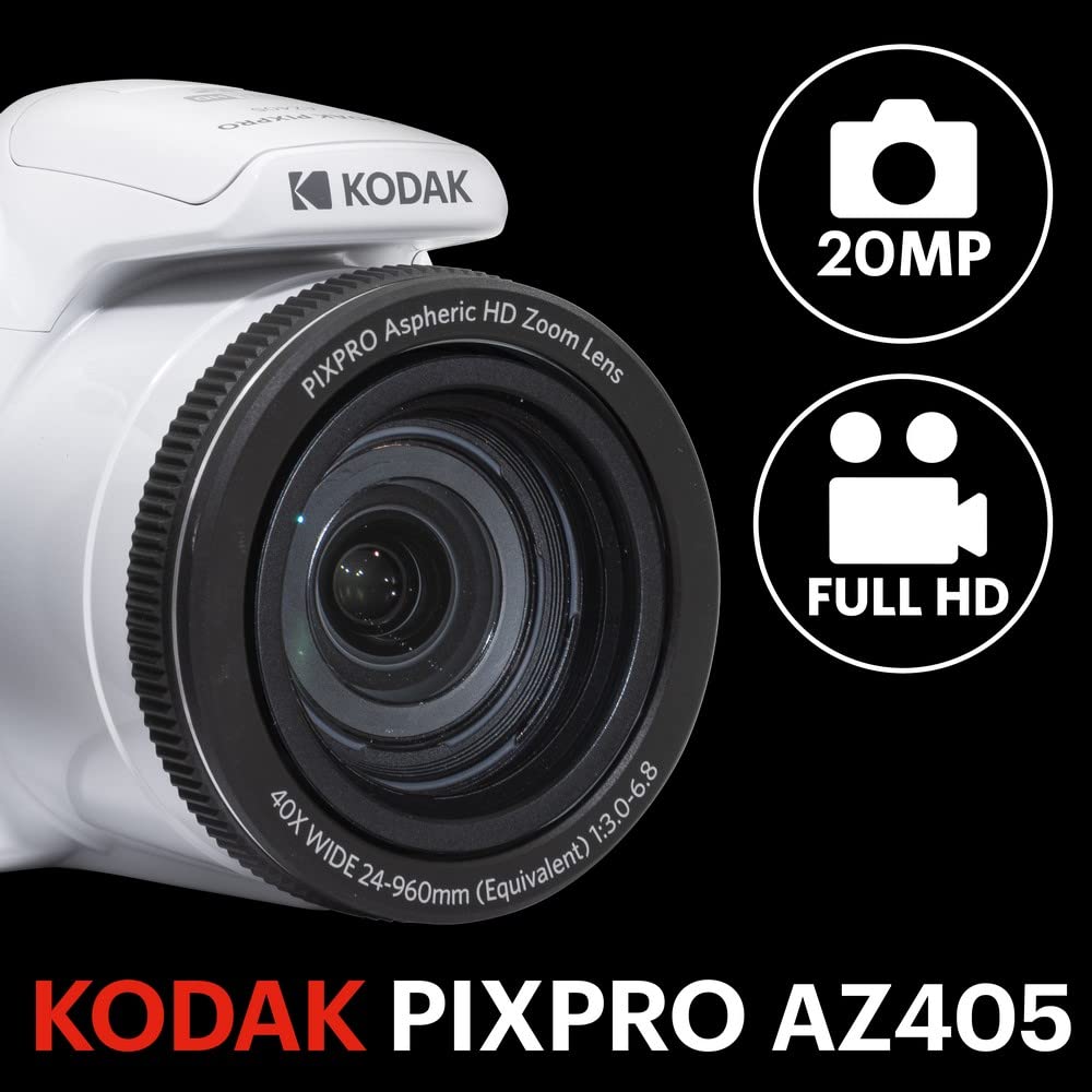 Foto 3 pulgar | Cámara Digital Kodak Pixpro Az405-wh 20mp 40x Zoom 24mm Blanca - Venta Internacional.