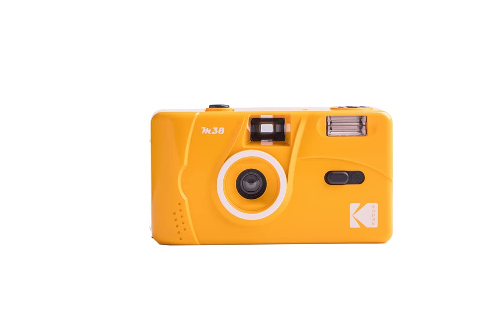 Foto 1 | Cámara De Cine Kodak M38 De 35 Mm, Sin Enfoque Y Flash, Amarilla - Venta Internacional.