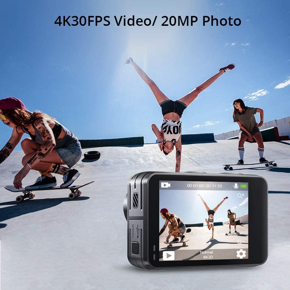 Foto 4 | Cámara De Acción Akaso Brave 7 Le, 4k, 30 Fps, Pantalla Táctil Wifi De 20 Mp - Venta Internacional.