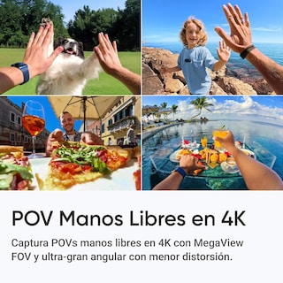 Foto 5 | Cámara 4k Insta360 Go 3s De 128 Gb Pov Con Manos Libres Y Estabilización Negro