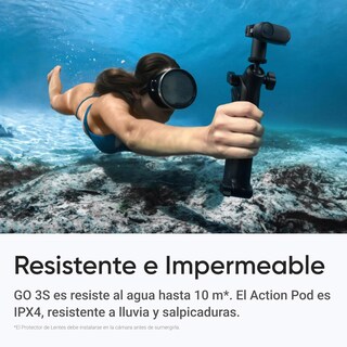 Foto 7 | Cámara 4k Insta360 Go 3s De 128 Gb Pov Con Manos Libres Y Estabilización Negro
