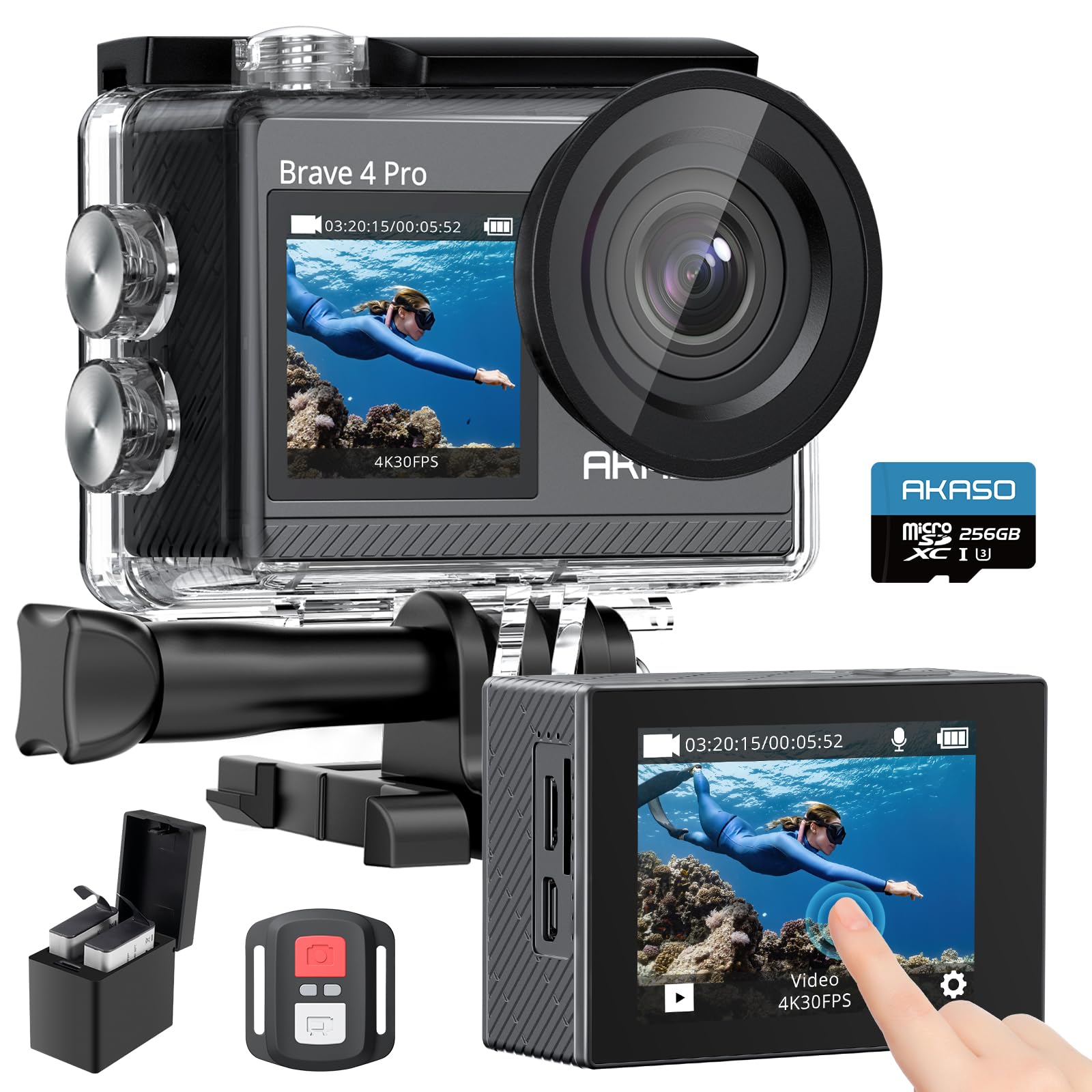Foto 2 pulgar | Cámara de Acción Akaso Brave 4 Pro de 20 mp-Venta Internacional