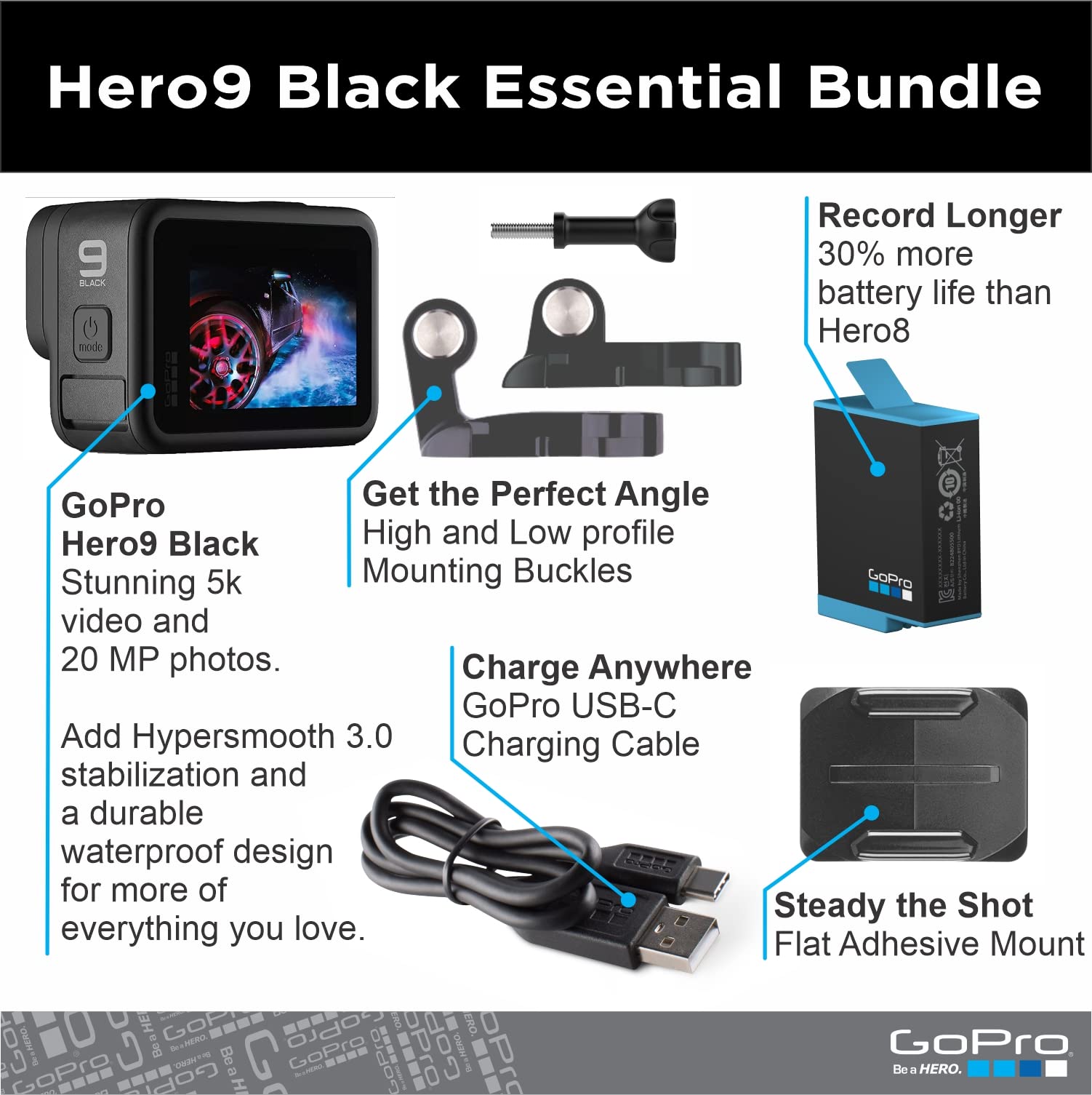 Foto 3 pulgar | Cámara GoPro Hero9 5k Hd Impermeable-Venta Internacional