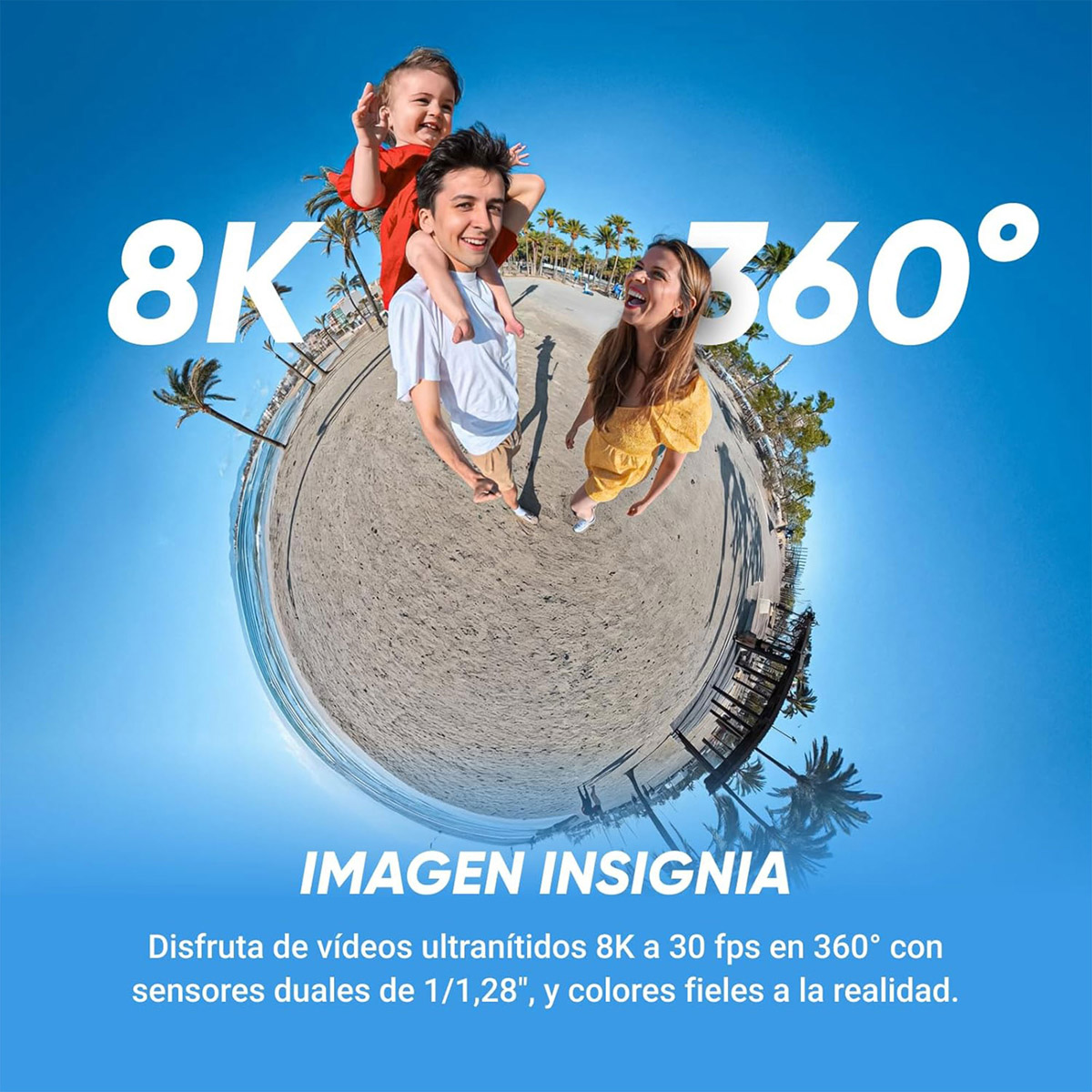 Foto 3 pulgar | Cámara De Acción Insta360 X5 Standard Bundle 8k 360° Impermeable