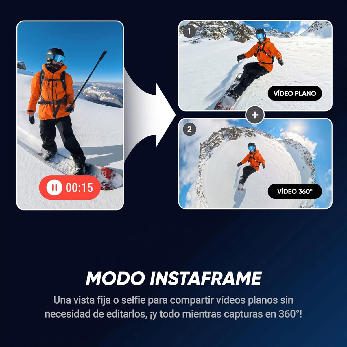Foto 5 pulgar | Cámara De Acción Insta360 X5 Standard Bundle 8k 360° Impermeable