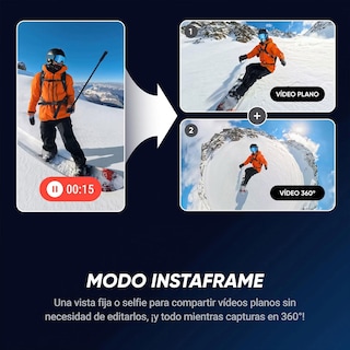 Foto 4 | Cámara De Acción Insta360 X5 Standard Bundle 8k 360° Impermeable