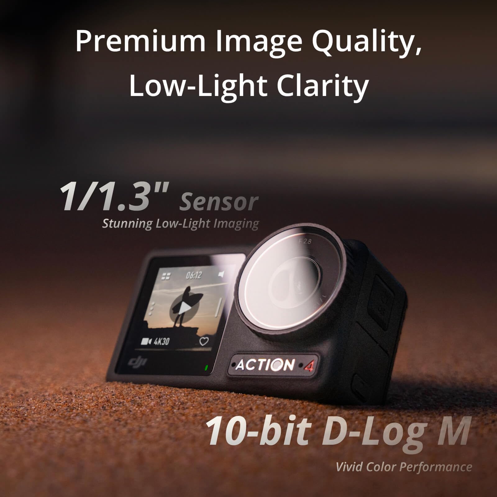 Foto 2 | Cámara de Acción Dji Osmo Action 4 4k/120 Fps Resistente al Agua- Venta Internacional