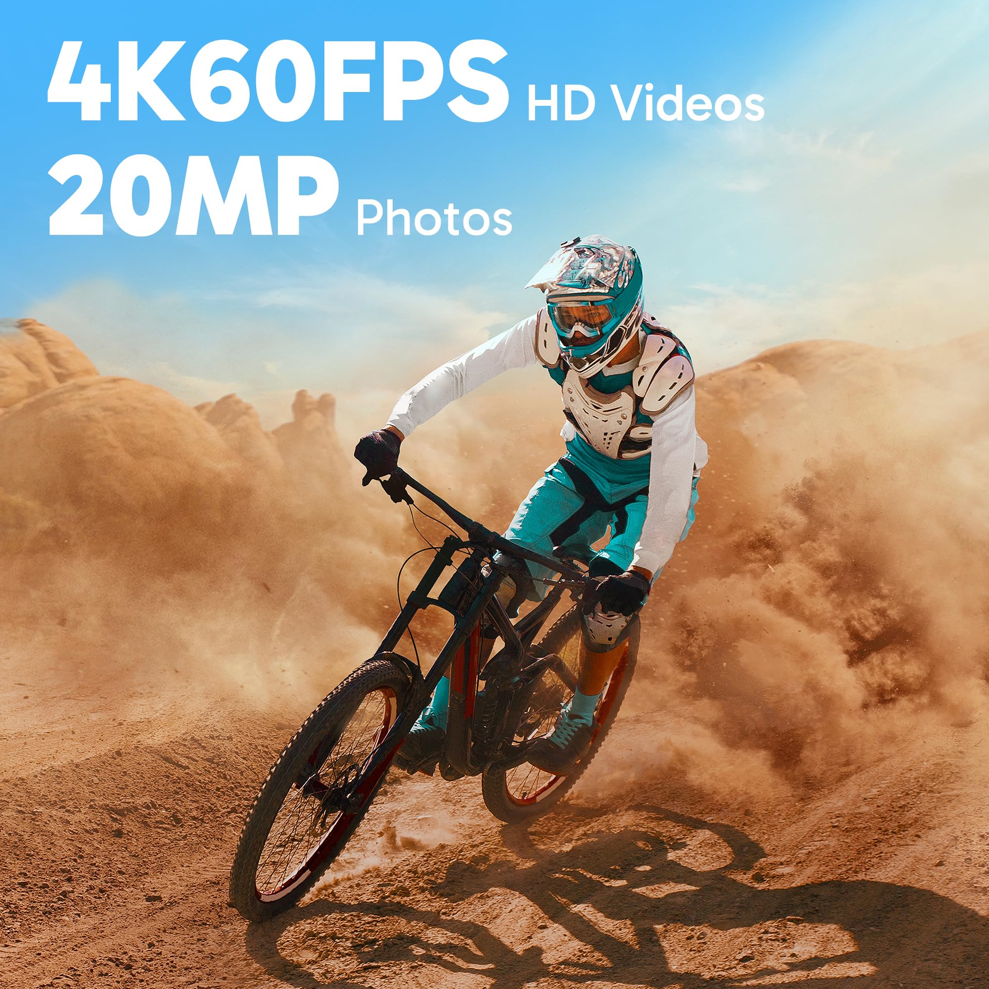 Foto 3 pulgar | Cámara De Acción Akaso Brave 8 Lite Waterproof 4k60 20mp - Venta Internacional.