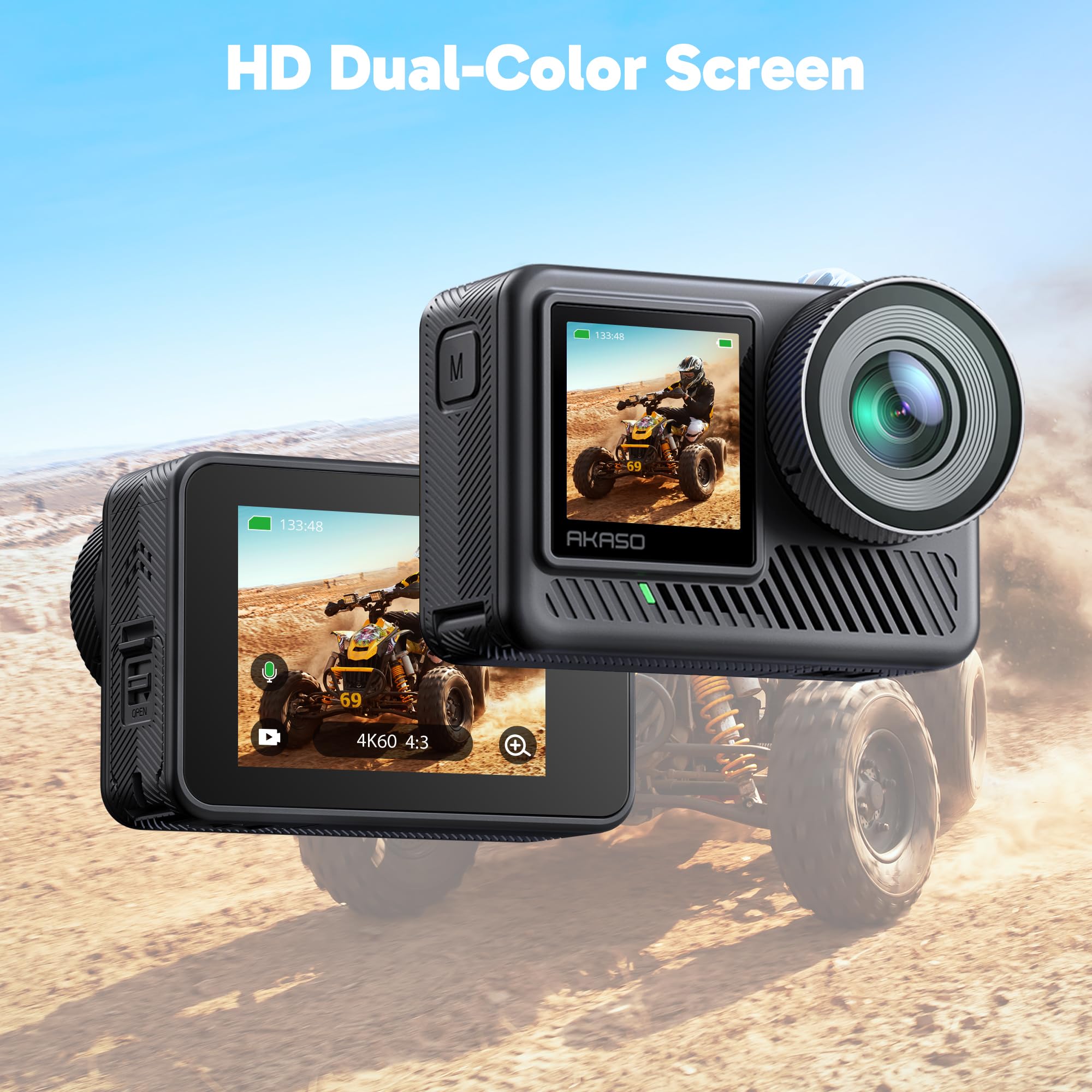 Foto 4 pulgar | Cámara De Acción Akaso Brave 8 Lite Waterproof 4k60 20mp - Venta Internacional.