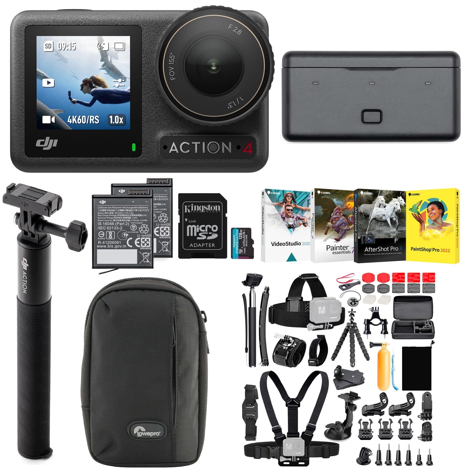 Foto 2 pulgar | Cámara Dji Osmo Action 4 Adventure Combo Con Kit De 50 Accesorios - Venta Internacional.