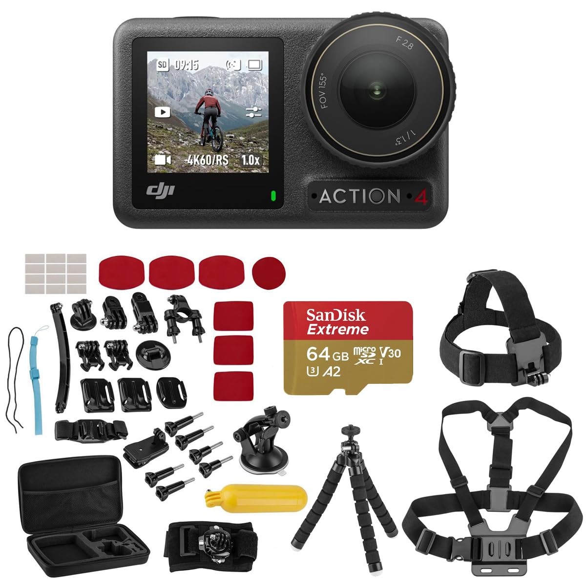 Foto 8 pulgar | Cámara Dji Osmo Action 4 Standard Combo Con Tarjeta Microsd De 64 Gb - Venta Internacional.