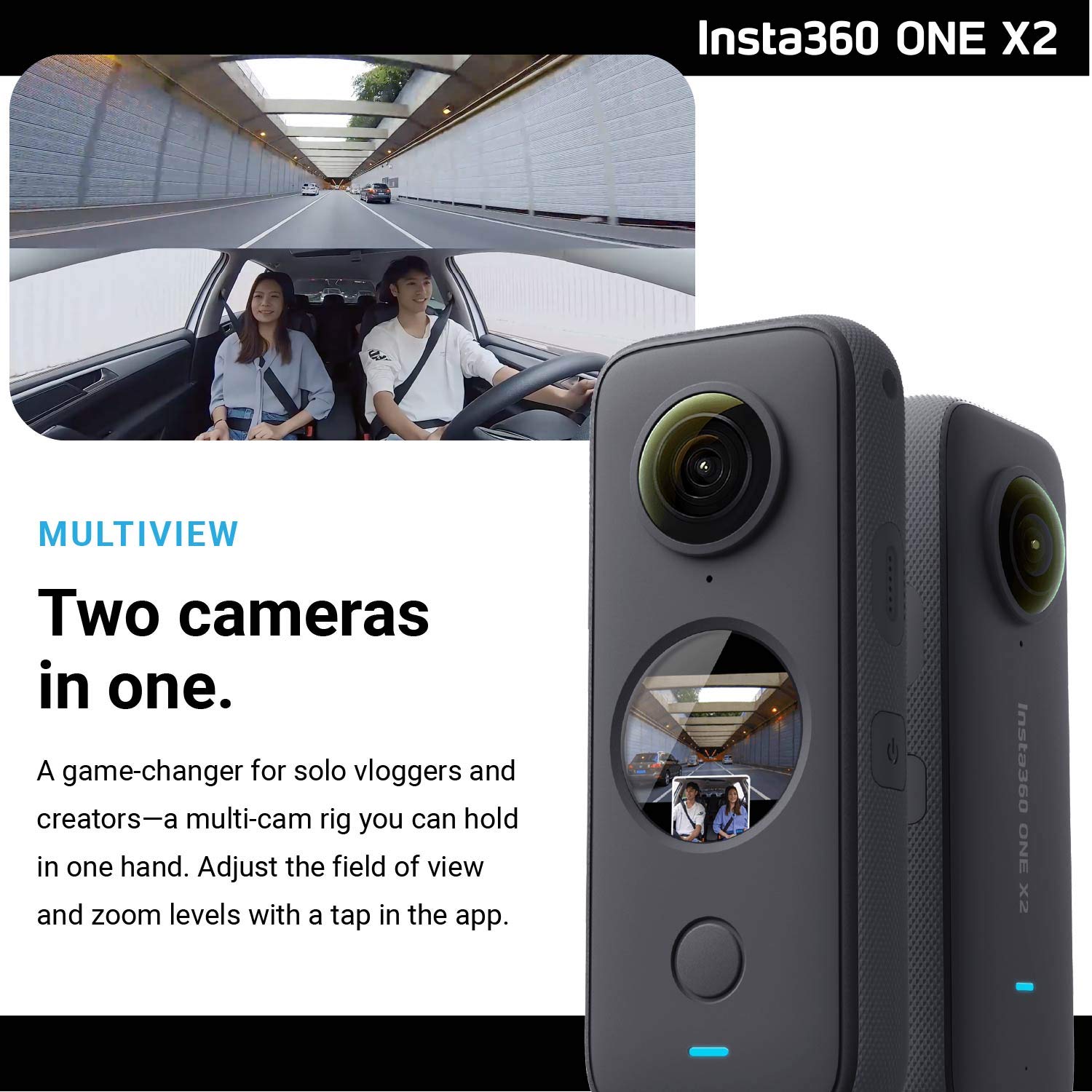 Foto 6 pulgar | Cámara 360 Insta360 One X2 Con Pantalla Táctil 5.7k30, Vídeo De 18 Mp - Venta Internacional.