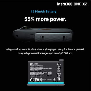 Foto 6 | Cámara 360 Insta360 One X2 Con Pantalla Táctil 5.7k30, Vídeo De 18 Mp - Venta Internacional.