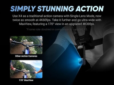 Foto 5 | Cámara De Acción Insta360 X4 8k 360 Con Pantalla Táctil Impermeable - Venta Internacional.