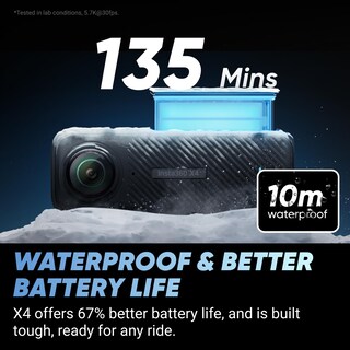 Foto 7 | Paquete De Manillar De Motocicleta Action Camera Insta360 X4 8k 360 - Venta Internacional.