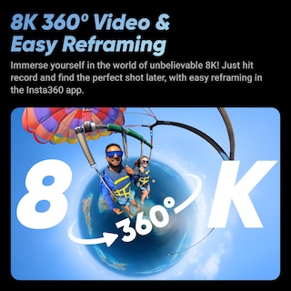 Foto 3 | Cámara De Acción 360 Insta360 X4 Get-set 8k, Resistente Al Agua, Vídeo 4k - Venta Internacional.