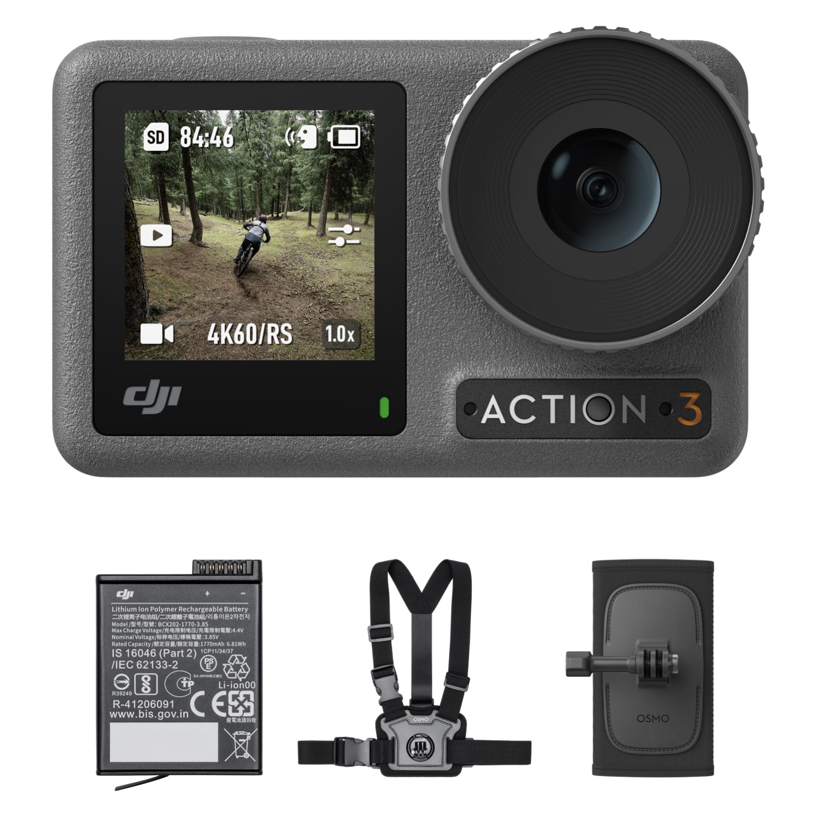 Foto 2 pulgar | Cámara De Acción Dji Osmo Action 3 Outdoor 4k Con Accesorios - Venta Internacional.