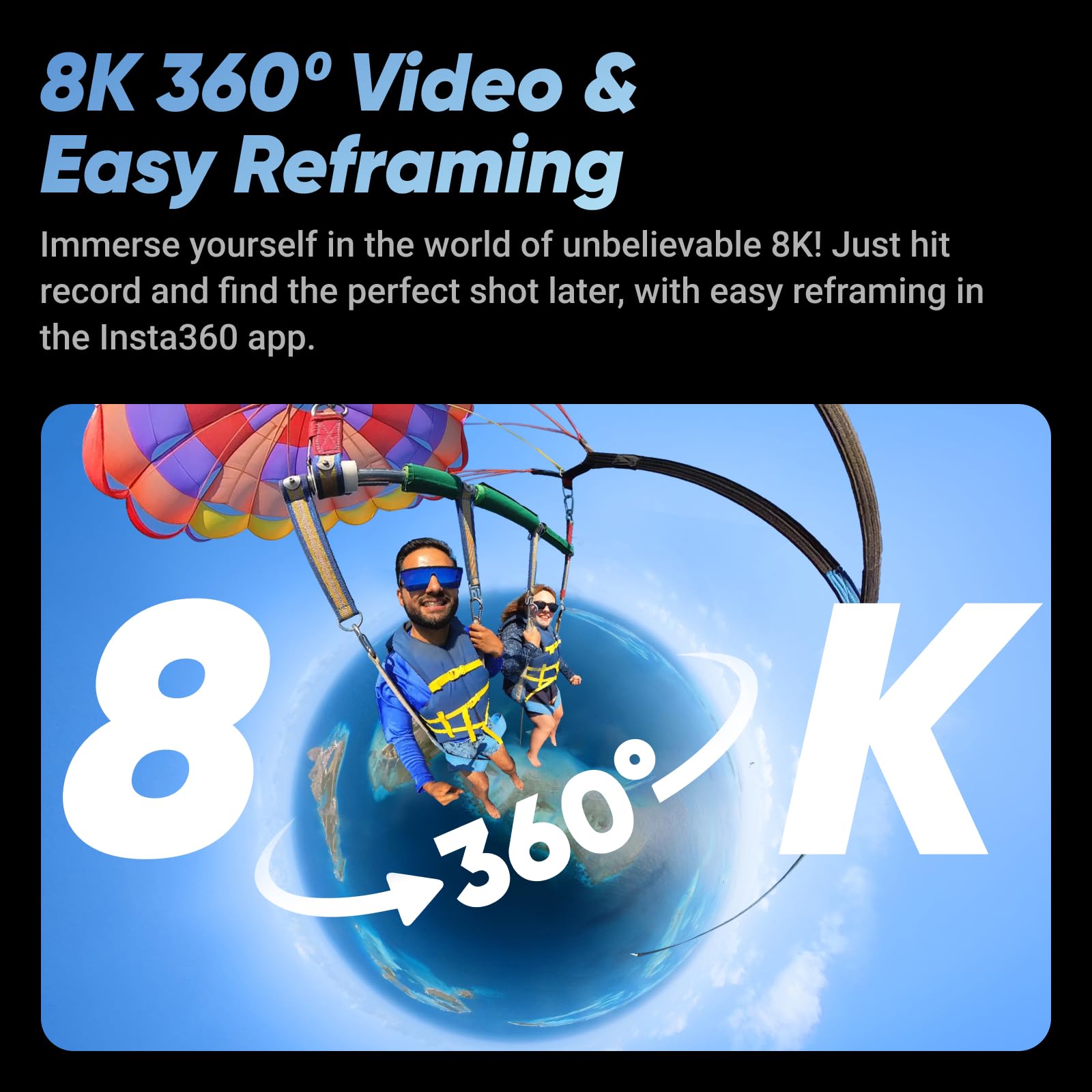 Foto 2 | Cámara De Acción 360 Insta360 X4-8k, Impermeable, Vídeo 4k - Venta Internacional.