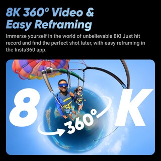 Foto 2 | Cámara De Acción 360 Insta360 X4-8k, Impermeable, Vídeo 4k - Venta Internacional.
