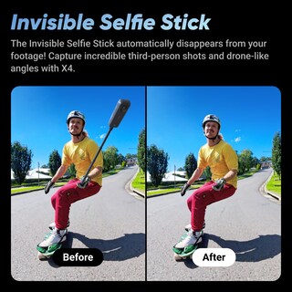 Foto 3 | Cámara De Acción 360 Insta360 X4-8k, Impermeable, Vídeo 4k - Venta Internacional.