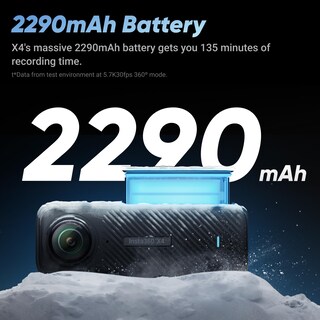 Foto 5 | Cámara De Acción 360 Insta360 X4-8k, Impermeable, Vídeo 4k - Venta Internacional.
