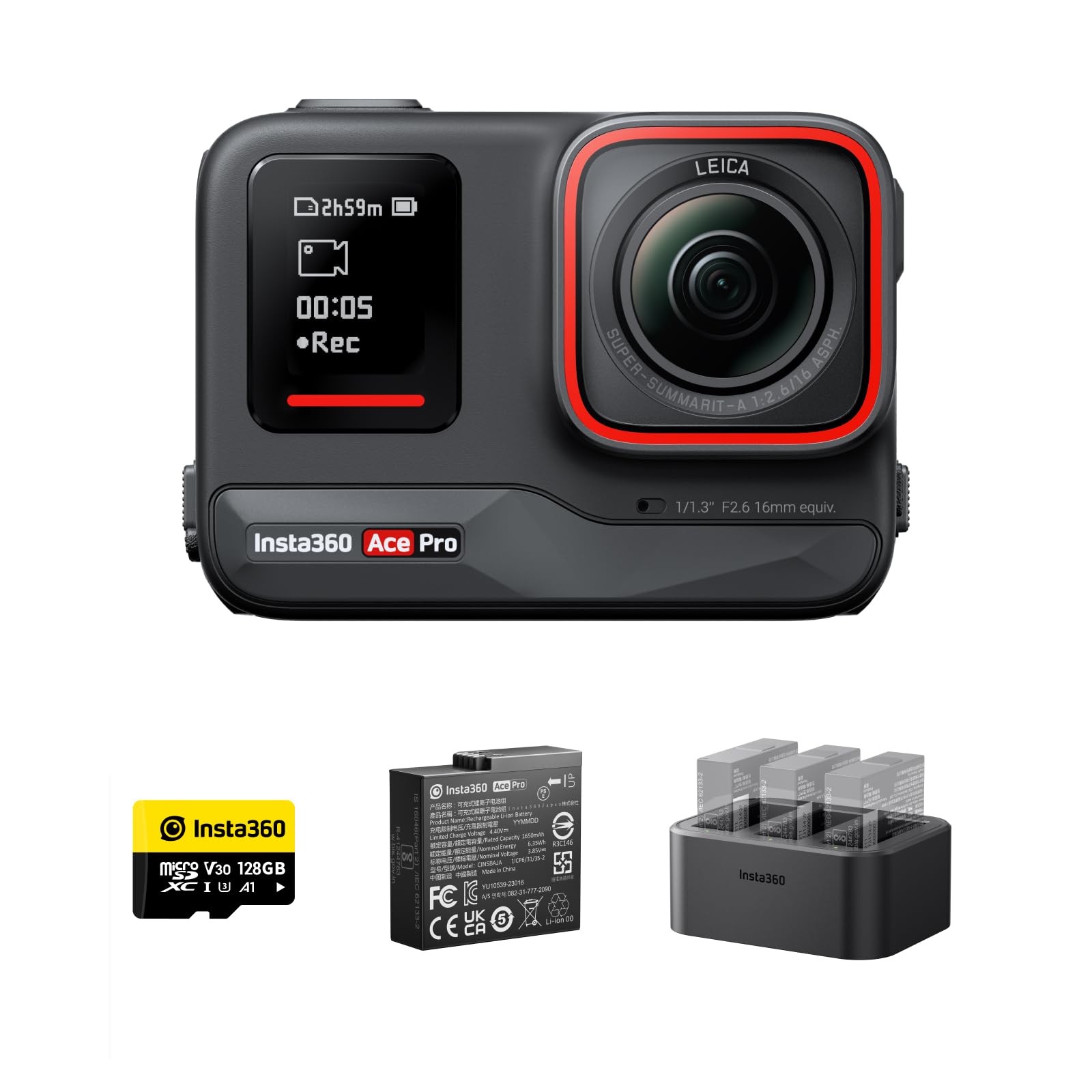 Cámara Insta360 Ace Pro con Batería Microsd 128 Gb - Venta Internacional