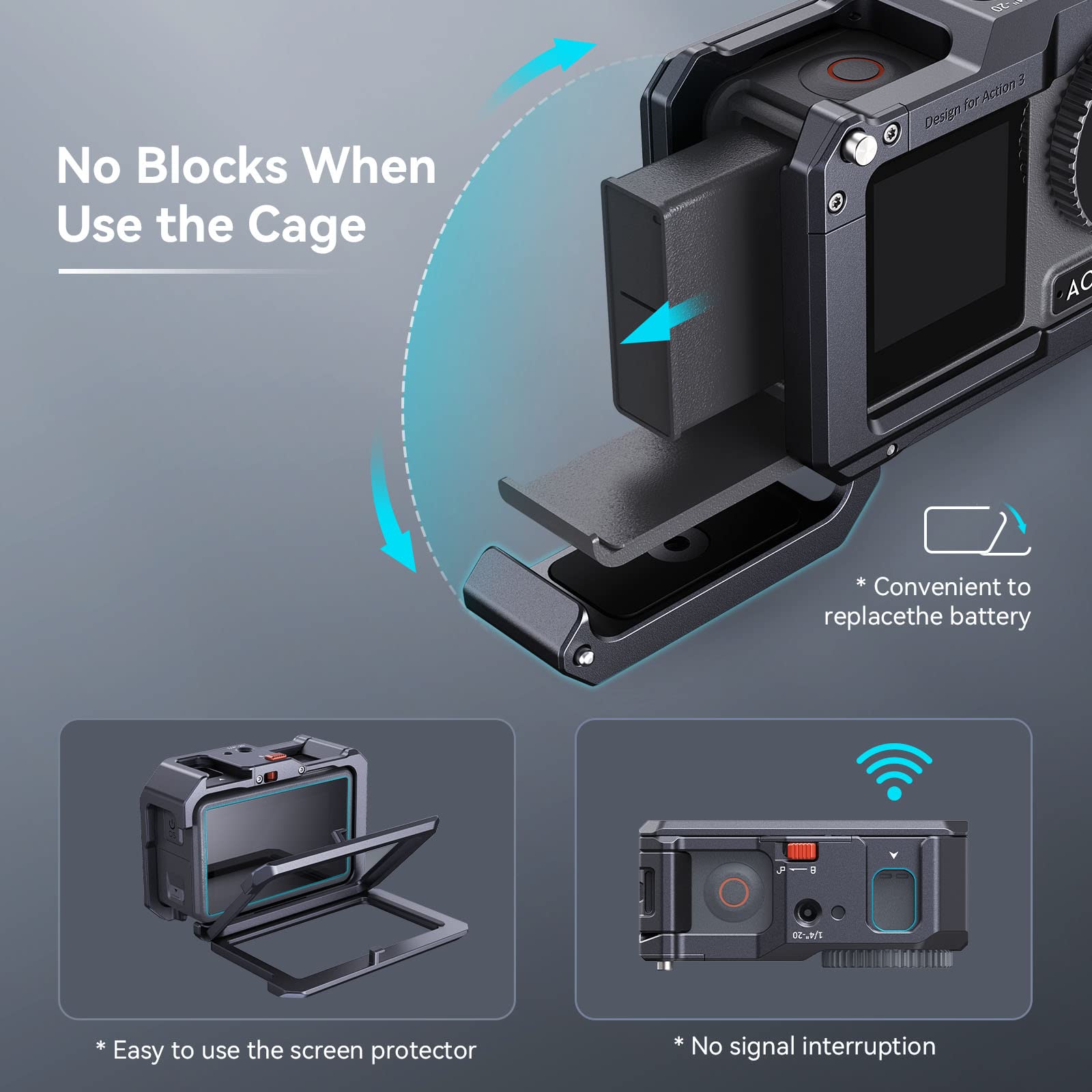 Foto 4 pulgar | Funda De Cámara Smallrig Action 3/4 Para Dji Osmo Action 3/4 - Venta Internacional.