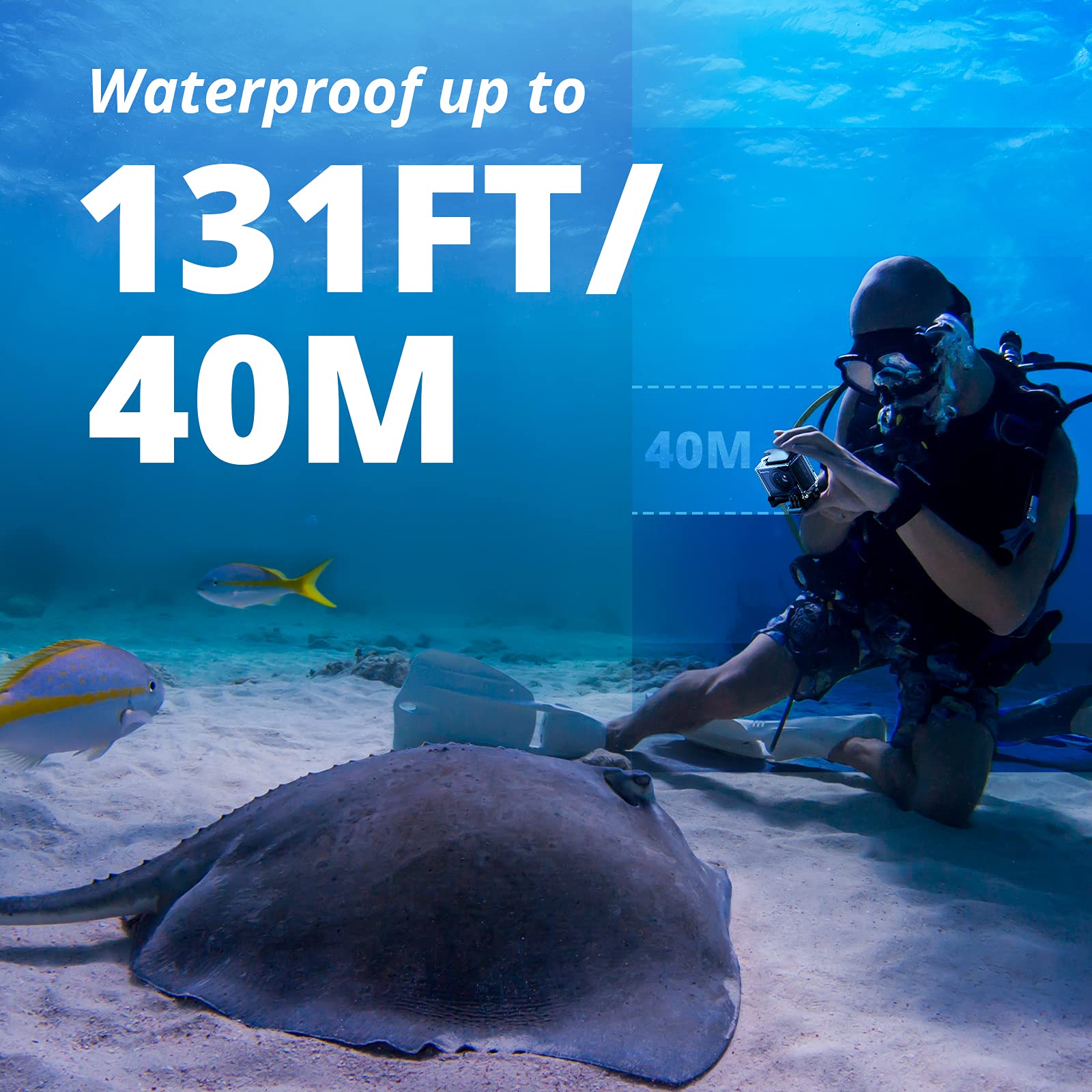 Foto 5 | Cámara De Acción Akaso Brave 4 Pro 4k30 De 20 Mp, Resistente Al Agua, 131 Pies - Venta Internacional.