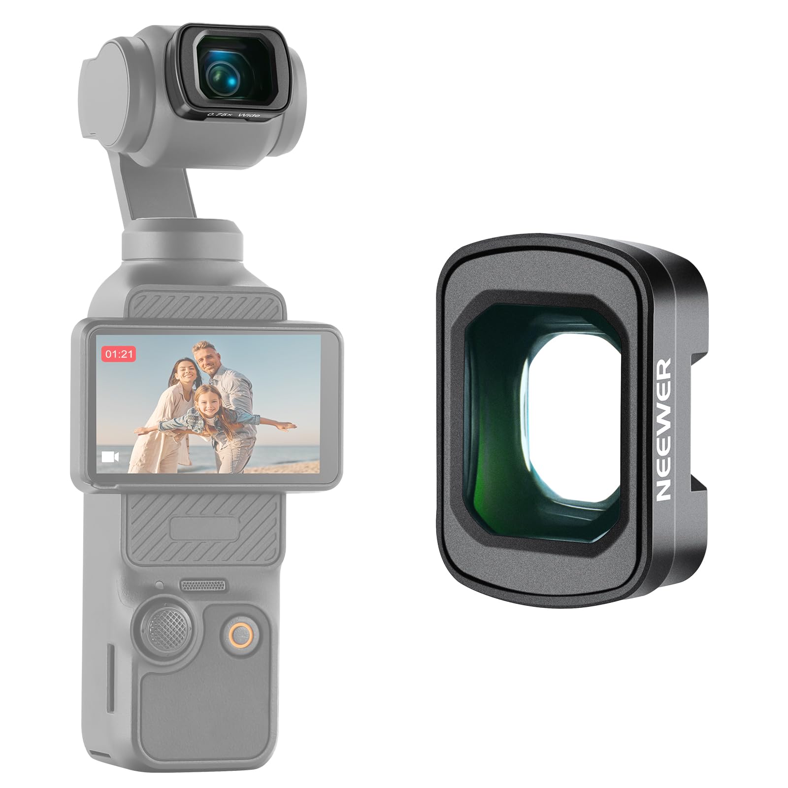 Foto 2 pulgar | Lente Gran Angular Neewer Ls-45 0.75x Para Dji Osmo Pocket 3 - Venta Internacional.