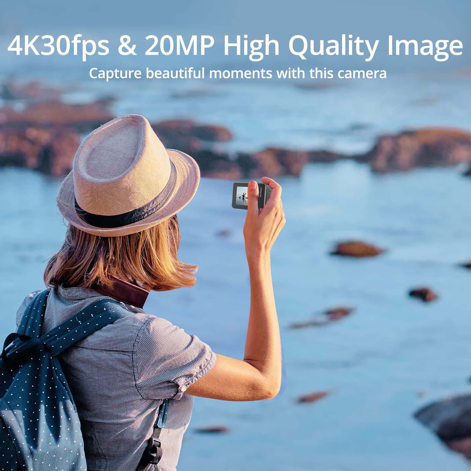 Foto 5 pulgar | Cámara De Acción Akaso Brave 7 4k 30 Fps 20 Mp Resistente Al Agua Con 64 Gb - Venta Internacional.