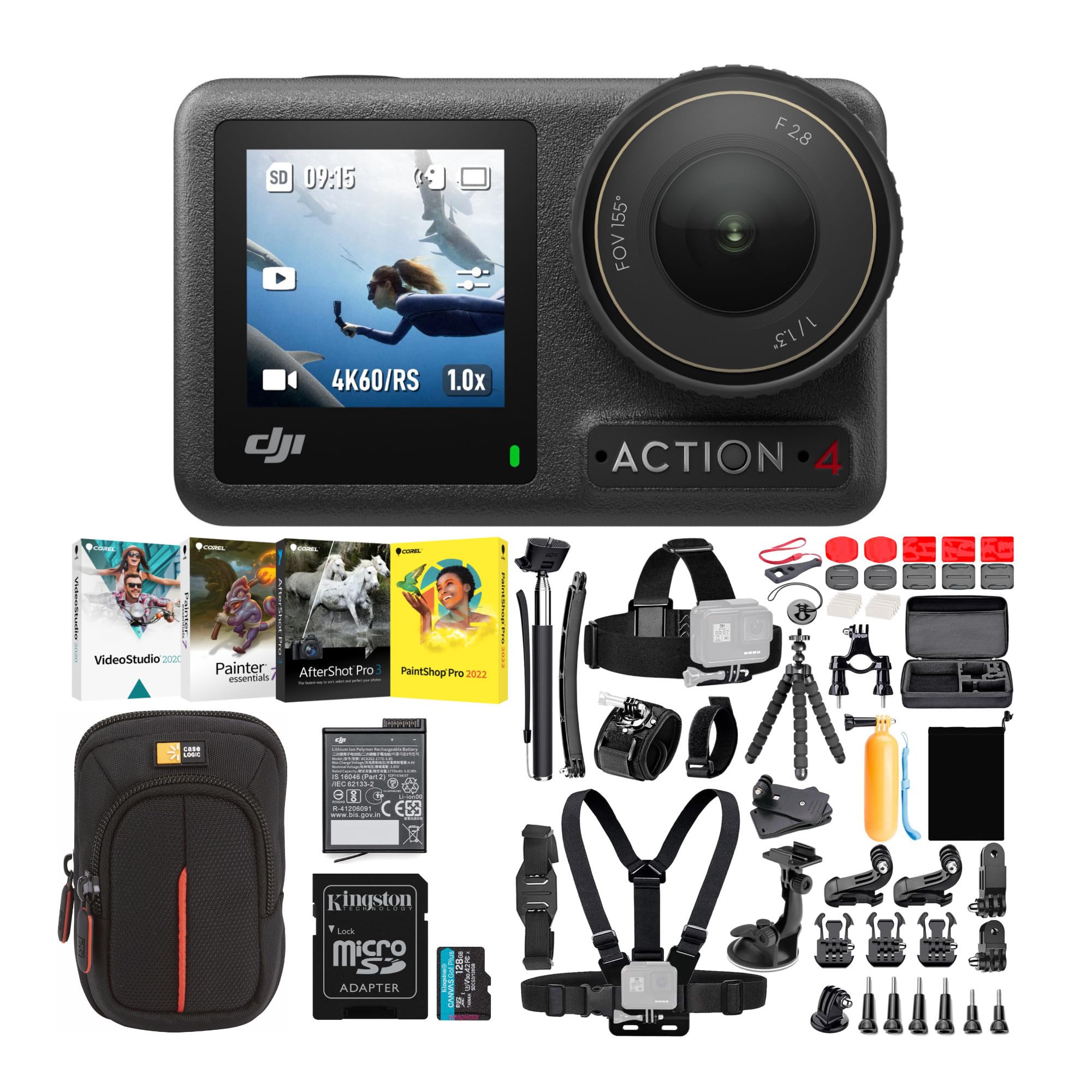 Foto 1 | Paquete Combinado Estándar De Cámara De Acción Dji Osmo Action 4 - Venta Internacional.