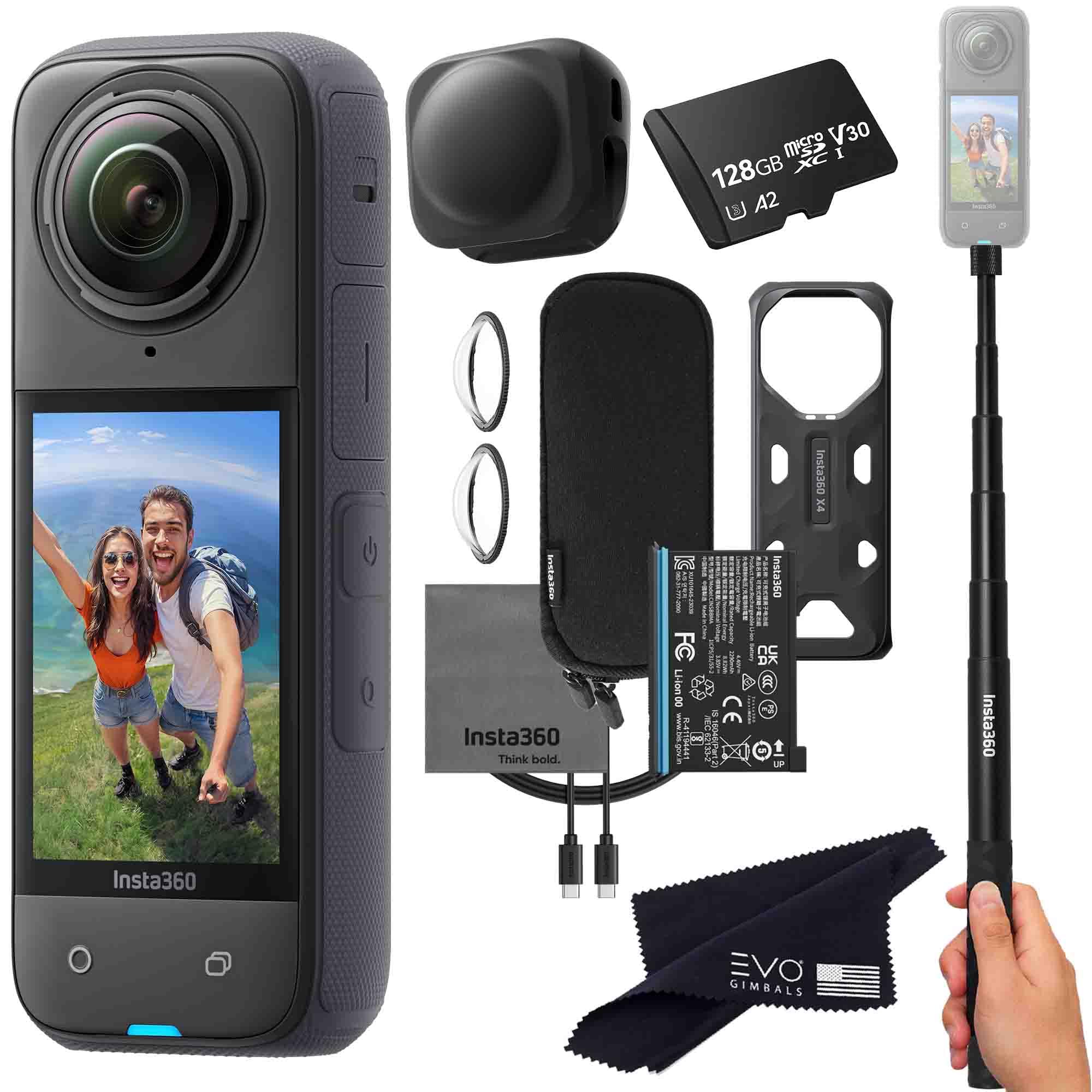 Foto 2 pulgar | Cámara De Acción 360 Insta360 X4 Basic Bundle 8k A Prueba De Agua - Venta Internacional.