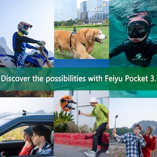 Foto 6 | Cámara De Acción Estabilizada Gimbal Feiyutech Pocket 3 4k 60 Fps - Venta Internacional.