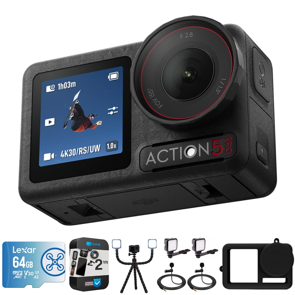 Cámara De Acción Dji Osmo Action 5 Pro Con Paquete De Accesorios - Venta Internacional.