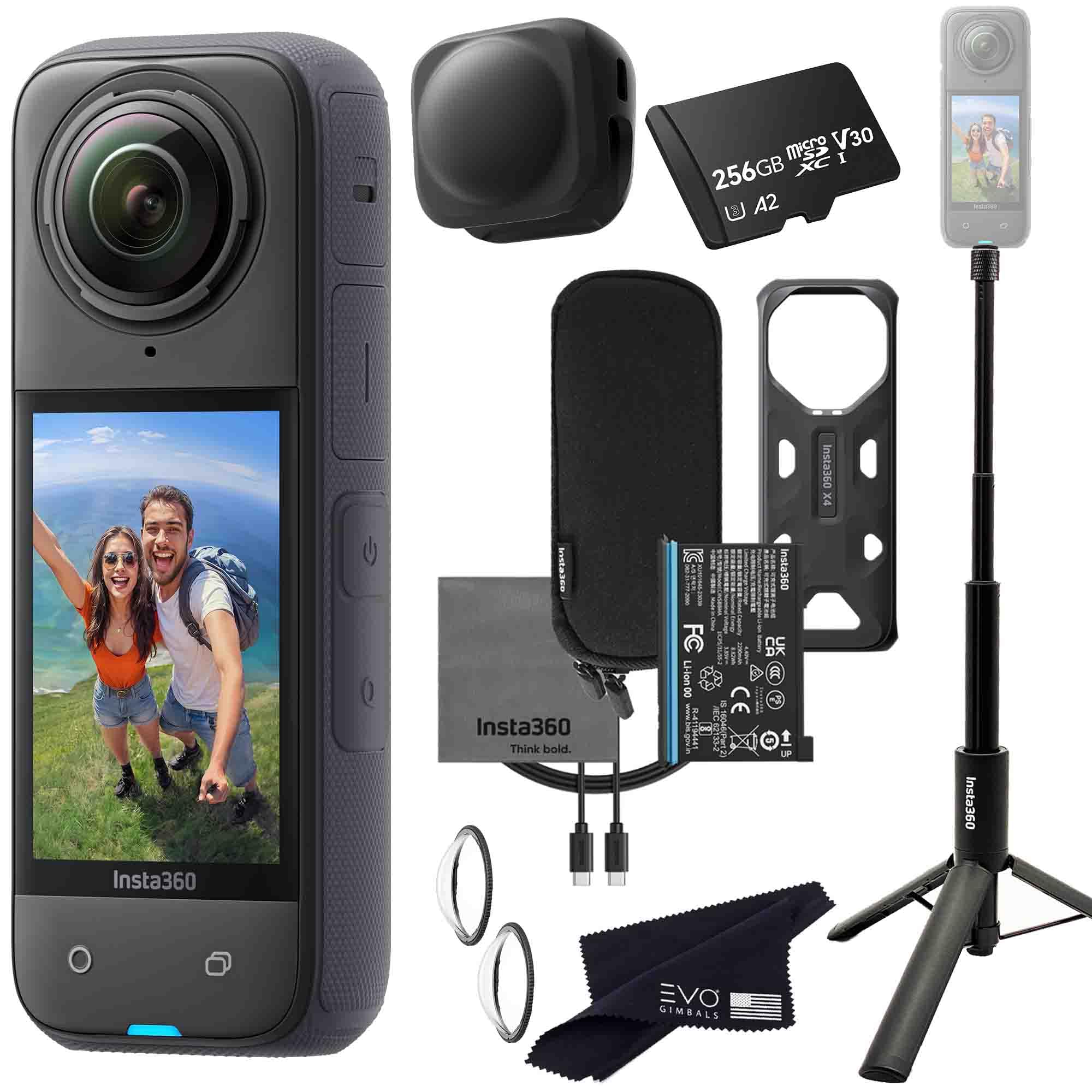 Cámara De Acción Insta360 X4 8k Impermeable Con Trípode Para Selfies - Venta Internacional.