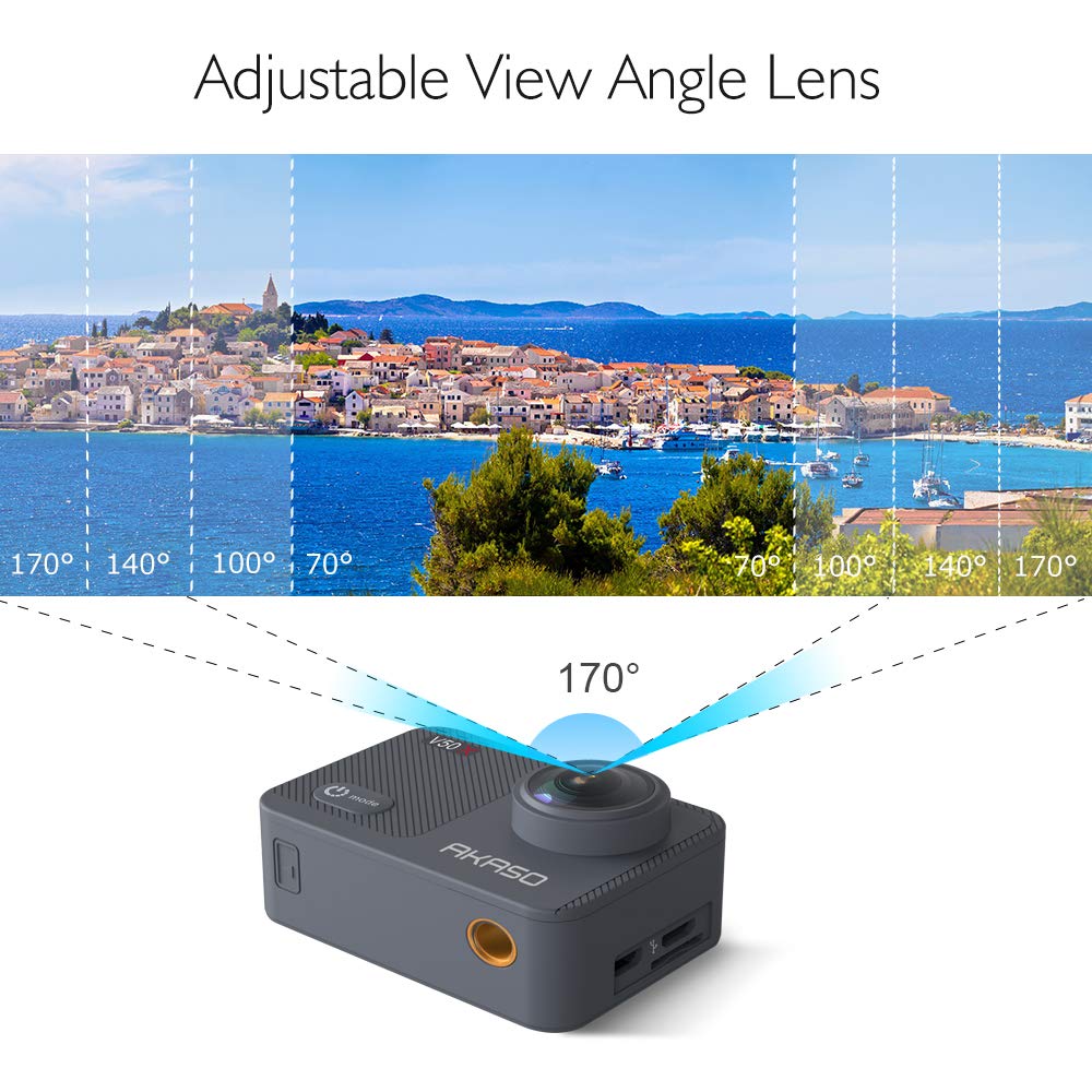 Foto 5 | Cámara De Acción Akaso V50x Native 4k 30 Fps Wifi Con Eis De 131 Pies - Venta Internacional.
