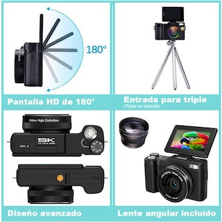 Foto 6 | Cámara Digital Dsrl Vak 3500 Lcd 3' 24mp App Lentes Intercambiables