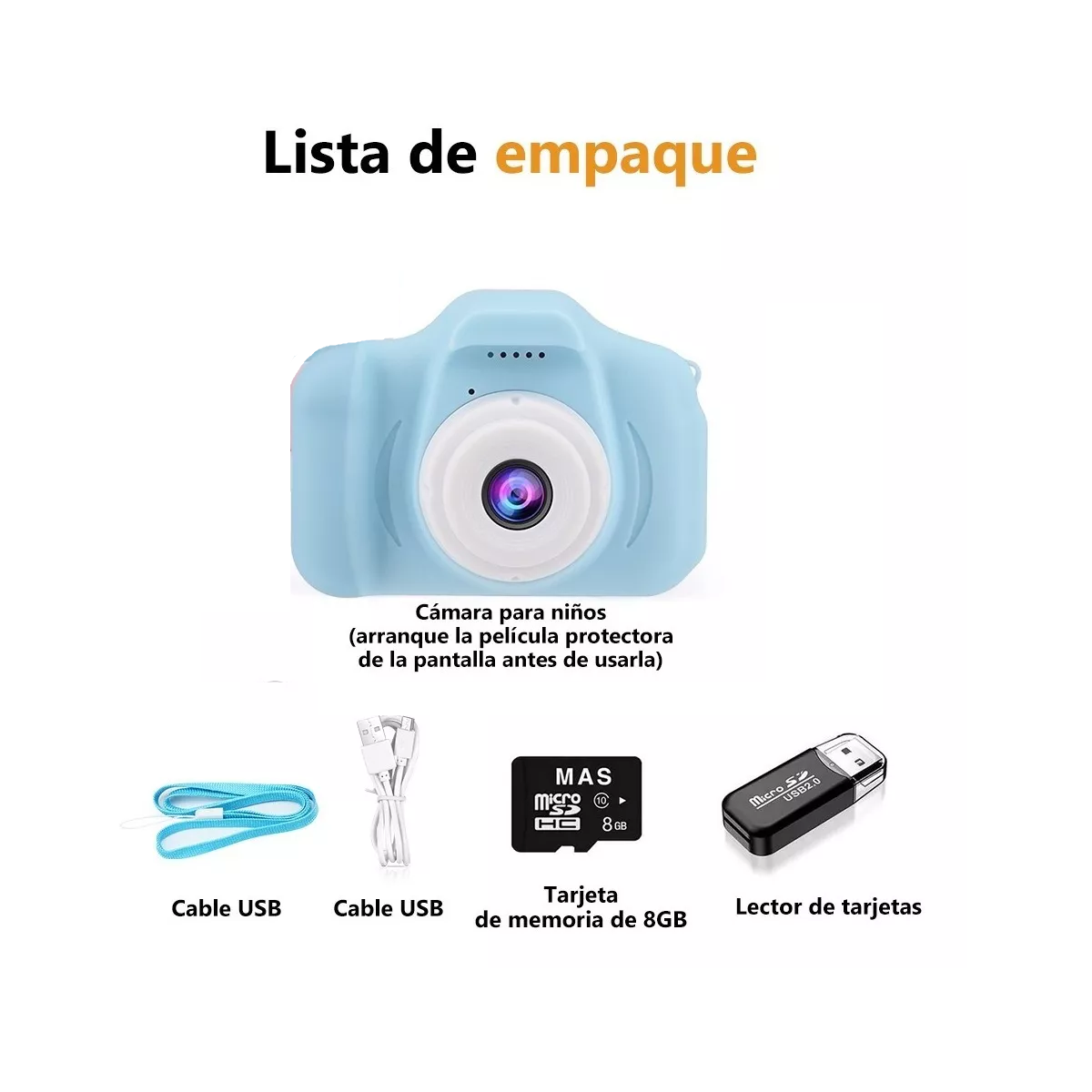 Foto 5 pulgar | Cámara Digital C/tarjeta Sd Eo Safe Imports Esi-10692 Azul para Niños