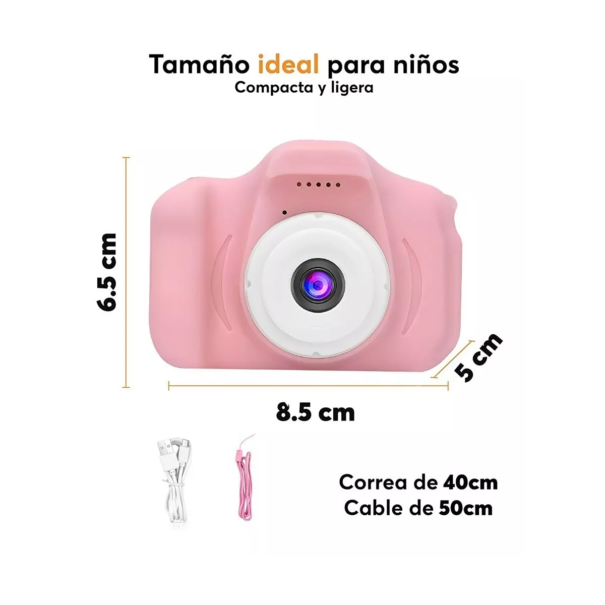 Foto 3 pulgar | Cámara Digital C/tarjeta Sd Eo Safe Imports Esi-10693 Rosa para Niños