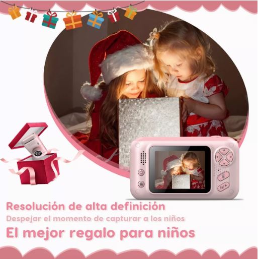 Foto 4 pulgar | Cámara Digital Wünd Rosa Infantil