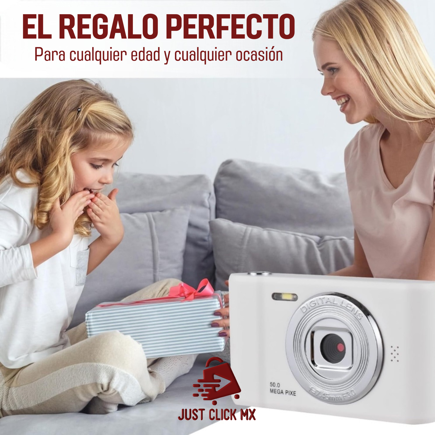 Foto 7 | Cámara Digital 50 Megapixeles Con Juegos Y Mp3