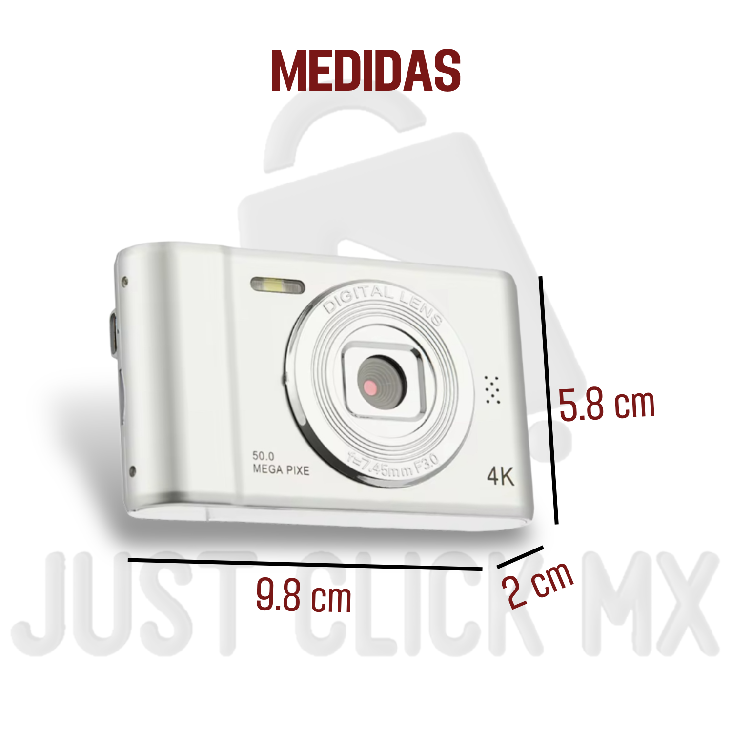 Foto 8 | Cámara Digital 50 Megapixeles Con Juegos Y Mp3