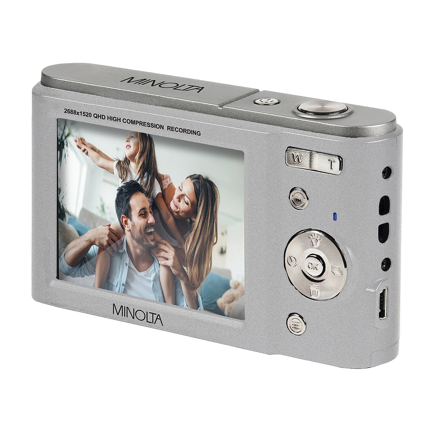 Foto 4 | Cámara Digital Minolta Mnd20 44mp/2,7k Ultra Hd Plateada - Venta Internacional.