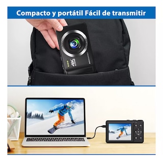 Foto 3 | Cámara Digital 4k 64mp Recargable Eo Safe Imports Esi-15383 Negro