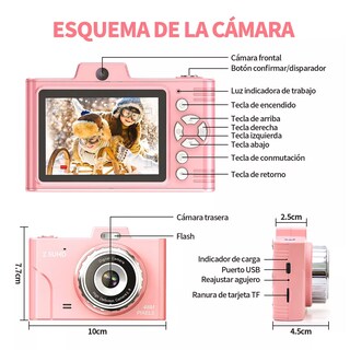Foto 5 | Cámara Doble 48 M De Píxeles Eo Safe Imports Esi-15386 Rosa