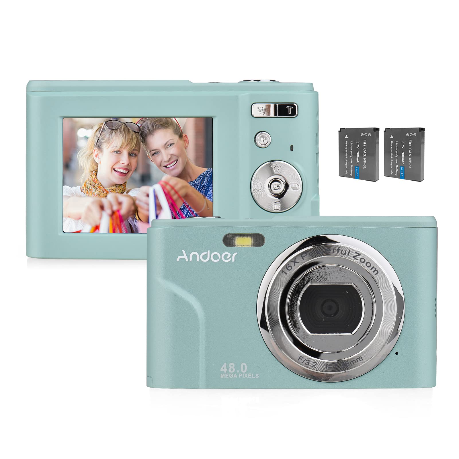 Foto 1 | Cámara Digital Andoer Portable 48mp 1080p Pantalla Ips De 2.4 Pulgadas - Venta Internacional.