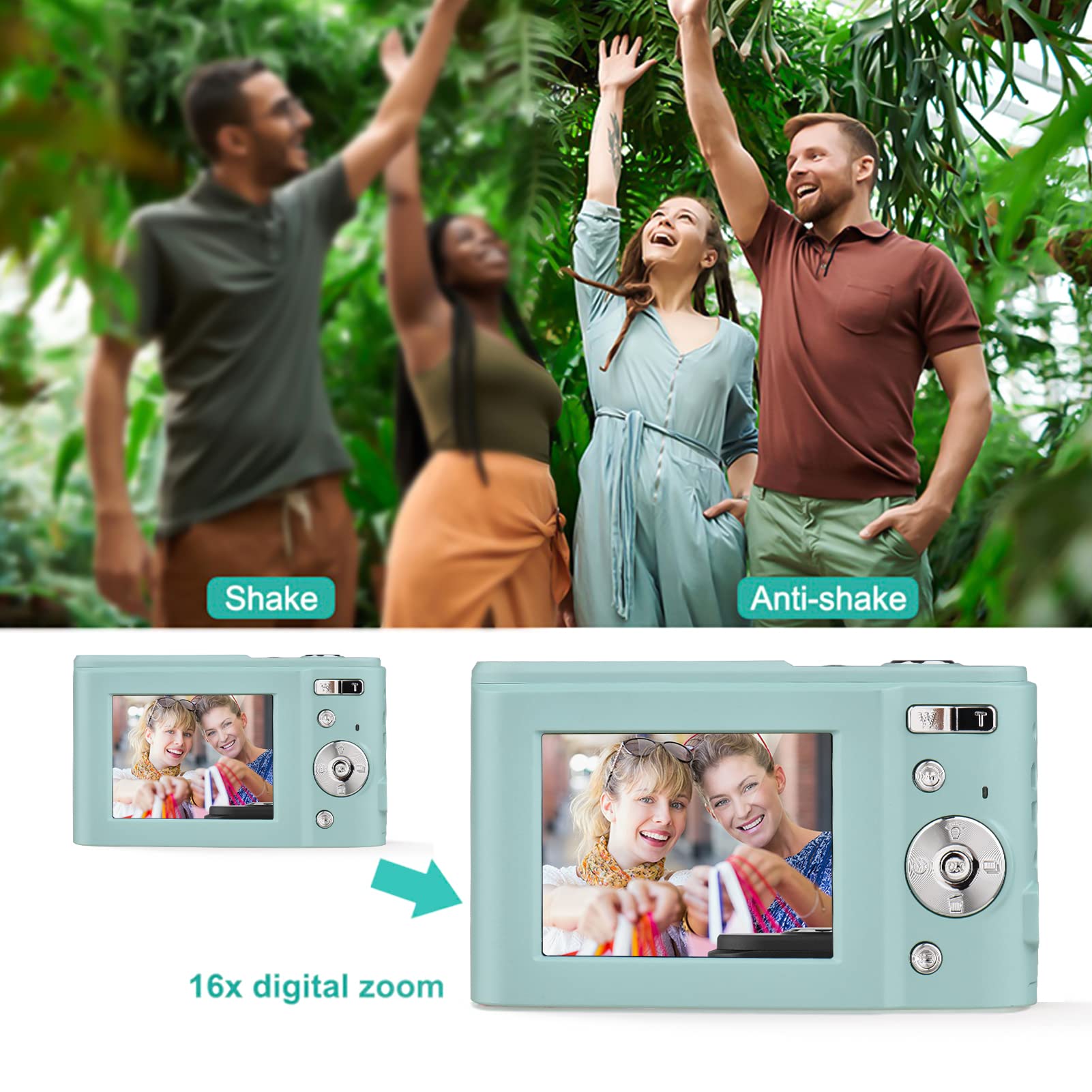 Foto 4 pulgar | Cámara Digital Andoer Portable 48mp 1080p Pantalla Ips De 2.4 Pulgadas - Venta Internacional.