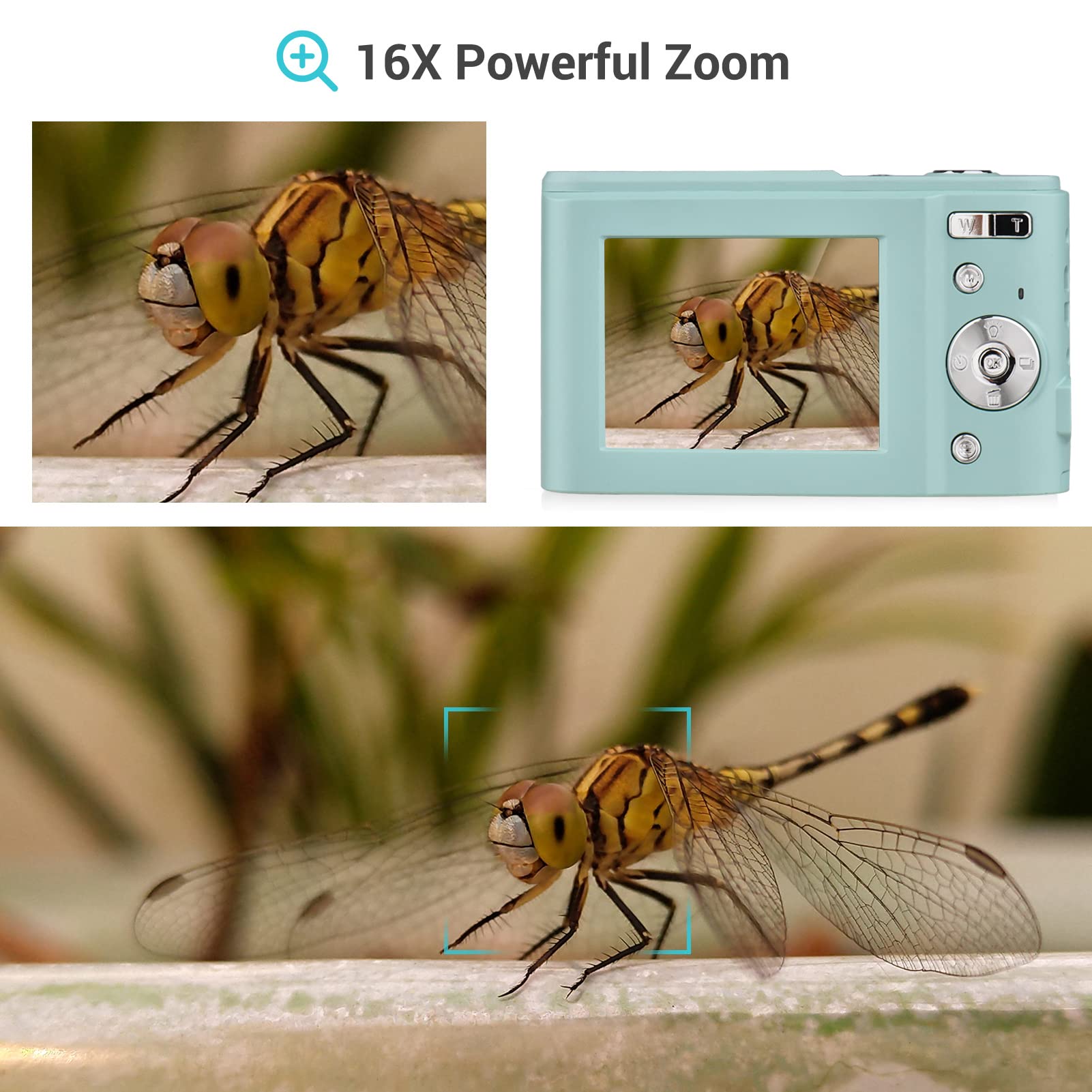 Foto 5 | Cámara Digital Andoer Portable 48mp 1080p Pantalla Ips De 2.4 Pulgadas - Venta Internacional.