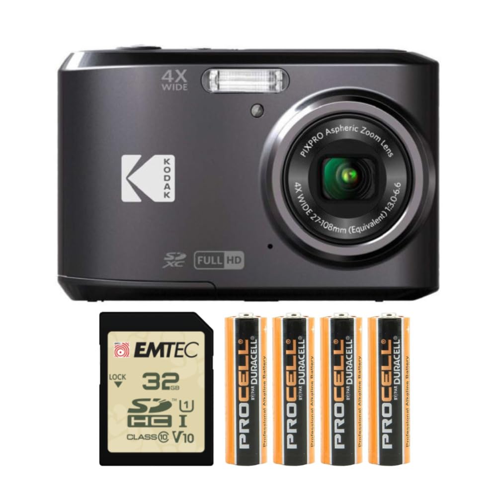 Cámara Digital Kodak Pixpro Fz45 Negra Con Tarjeta Sdhc De 32 Gb - Venta Internacional.