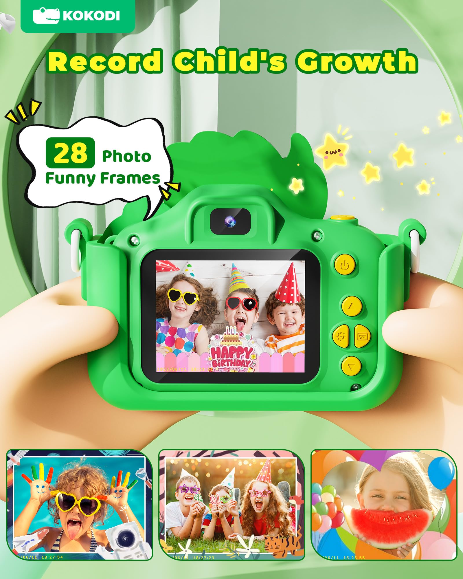 Foto 4 pulgar | Cámara Digital Kokodi Kids 48mp 1080p Hd Video 3-12 Años - Venta Internacional.
